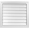Ekena Millwork Vertical Surface Mount PVC Gable Vnt: Non-Functional, w/2"W x 1-1/2"H, Brickmould Frame, 24"W x 22"H GVPVE24X2202SN - alternate 1